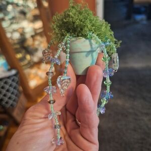 Elegant Beaded Necklace with Green and Purple Accents